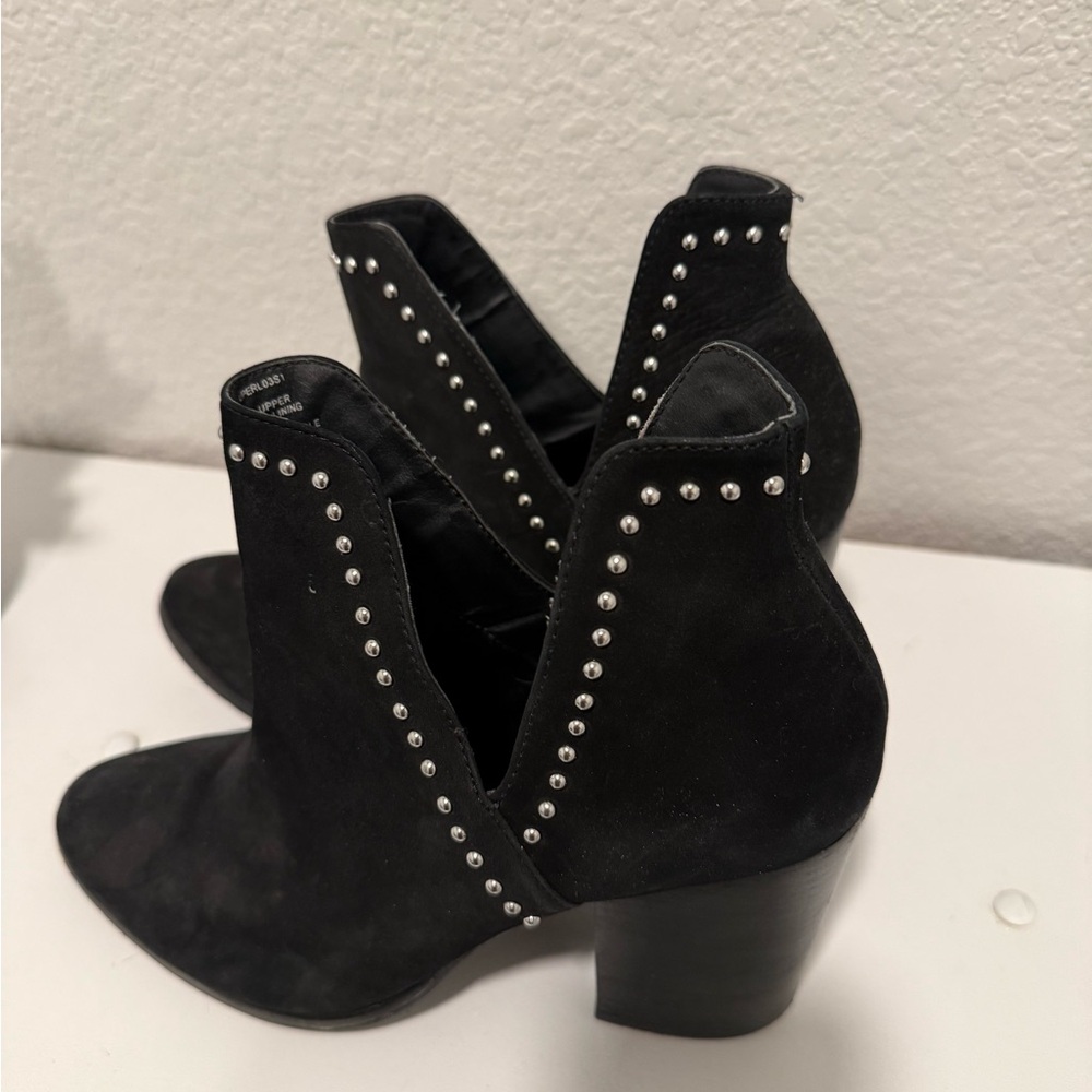 Steve Madden Black Studded Booties